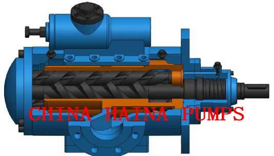 Three screw pump installation